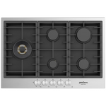 Brohn 75 cm Gas Cooktop Stainless Steel with Black Enamelled Inner Panel BRGC756BSE hero image