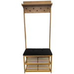 L.T. Williams Bamboo Hall Stand With Charcoal Seat 9920 hero image