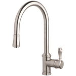 Armando Vicario Provincial Kitchen Mixer Tap with Pull Out Lead Free Brushed Nickel 400674BN-LF hero image
