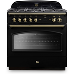 Falcon 90cm Classic FX Black Dual Fuel Freestanding Oven CLA90FXDFBL-BR hero image