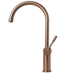 Titan Essentials Gooseneck Kitchen Mixer Tap - Aged Brass TTAB2 hero image