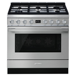 Smeg 90cm Portofino Freestanding Dual Fuel Oven/Stove Stainless Steel CPF9GPXA hero image