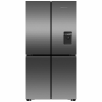 Fisher & Paykel Series 7 538L Quad Door Refrigerator with Ice and Water Black Stainless Steel RF605QNUVB1 hero image