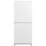 Mitsubishi Electric 421L Bottom Mount Refrigerator Glacier White Glass MR-HGS421EX-GWH-A hero image