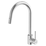 Abey 316 Gooseneck Pull Out Dual Spray Function Stainless Steel Kitchen Mixer KTA037-316-BR hero image