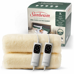 Sunbeam Sleep Perfect Wool Fleece Anti Bacterial King Electric Blanket BLW6671 hero image