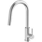 Gareth Ashton Goose Neck Pull Out Kitchen Mixer Tap Brushed Stainless Steel KTA045-BR hero image
