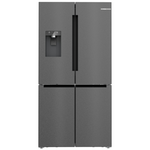Bosch Series 6 574L French Door Fridge with Non-Plumbed Ice and Water Brushed Black Steel KFI96AXEAA hero image