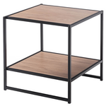 Zinus Wood Modern Studio Bedside Table Set of 2 Brown AU-COMBOB hero image