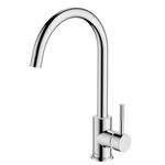 Abey Lucia Lead-Free Gooseneck Kitchen Mixer Tap with Knurled Handle Chrome 3K4-K-LF hero image