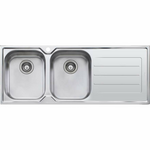 Oliveri Flinders Double Bowl Topmount Sink with Right-Hand Drainer FL171 hero image