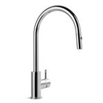 Brodware Yokato Gooseneck Pull Out Spray Kitchen Mixer Tap with Knurled Lever Chrome 1.9308.04.7.28 hero image