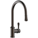 Armando Vicario Provincial Pull Out Kitchen Mixer Tap Brushed Black Nickel 400674BBN-LF hero image