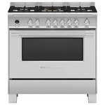Fisher & Paykel 90cm Series 9 Classic Style Freestanding Dual Fuel Pyrolytic Oven Stainless Steel OR90SCG6X1 hero image