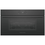 Fisher & Paykel Series 9 76cm Minimal Compact Combi-Microwave Oven with Air Fry Black OM76NMUB3 hero image