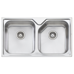 Oliveri Nu-Petite Double Bowl Sink NP663NTH  hero image