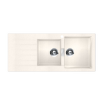 Abey Schock Signus 1& 3/4 Bowl Topmount Sink with Left Hand Drainer Polaris D200WR hero image
