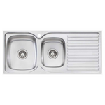 Oliveri Endeavour 1 and 3/4 Bowl Topmount Sink with Right Hand Drainer EE11 hero image