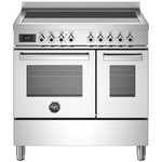 Bertazzoni Professional Series 90cm 5-Zone Induction Cooktop with Electric Double Oven Cooker Bianco PRO95I2EBIT hero image