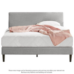 Zinus Liam Classic Home King Upholstered Fabric Bed Base Light Grey AU-FPPPLG-12K hero image