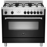 La Germania 90cm Americana Series Matte Black Gas Oven & Cooktop Freestanding Oven AMS96C71BNE hero image
