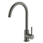 Abey Lucia Lead-Free Gooseneck Kitchen Mixer Tap with Knurled Handle Gunmetal 3K4-KGM-LF hero image