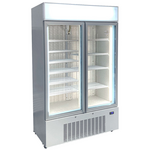Schmick 810L Upright Glass Two Door Freezer White HUS-F10 hero image