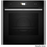 NEFF 60cm Pyrolytic Slide & Hide Oven with Added Steam Metallic Silver B69VS73Y0A-MS hero image
