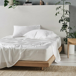 Linen House Tencel 375TC White King Sheet Set 01710F397 hero image