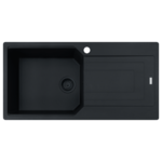 Franke Urban 1000mm Single Bowl Topmount Sink with Right Hand Drainer - Matte Black UBG611-100MBRHD hero image
