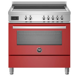 Bertazzoni 90cm Professional Red Induction Freestanding Oven PRO95I1EROT hero image
