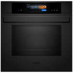 Siemens iQ700 60cm Pyrolytic Oven with pulseSteam and Microwave Matte Black HN978GQM1 hero image