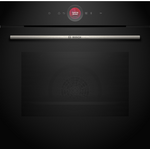 Bosch Series 8 60cm Built-in Black Oven with Air Frying HBG7741B1A hero image