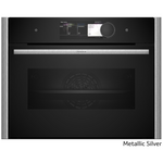NEFF 45cm Compact Oven with FullSteam Metallic Silver C29FY5CY0-MS hero image