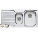 Oliveri DZ102 Diaz 1 and 1/2 Bowl Left Hand Drainer Sink hero image