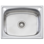 Oliveri 45L Single Inset Laundry Tub With Rinse Bypass Kit And Overflow TI45SOF hero image