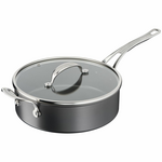 Tefal 26cm Jamie Oliver Cook's Classics Induction Hard Anodised Saute Pan with Lid H9123344 hero image