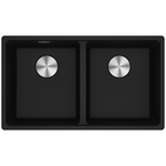 Franke Maris 350mm Double Bowl Undermount Sink Onyx MRG120-35ON-B hero image