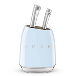 Smeg 50s Retro Style 6 Piece Knife Block Set Pastel Blue KBSF02PB hero image