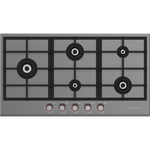 Spezialist 94cm LP Gas Cooktop 5 Burner Stainless Steel Plate Black Metal Surface S30945SPBBMLPG hero image