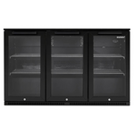 Husky 307L Triple Door Outdoor Beverage Fridge Black ALFC3BLK840ELB hero image