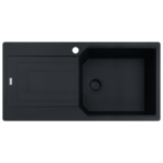 Franke Urban 1000mm Single Bowl Topmount Sink with Left Hand Drainer - Matte Black UBG611-100MBLHD hero image