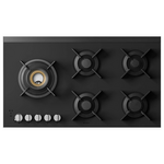 ASKO 90cm Natural Gas 5 Burner Cooktop with Fusion Volcano Burner Matte Black Ceramic Glass HG8954MGD1 hero image