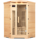 ReGen8 Duo Corner 2200W 2 Person Infrared Sauna Natural RGSN-DUOCO hero image