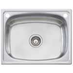 Oliveri 45L Laundry Tub With Rinse Bypass TI45S hero image