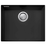Oliveri Santorini Large Single Bowl Undermount Sink Matte Black ST-MB1550U-OF hero image