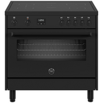 Bertazzoni 90cm Master Series Matte Black Induction Freestanding Oven MPL95I1ETNT hero image