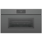 Fisher & Paykel Series 9 76cm Minimal Handleless Compact Combi-Microwave Oven Grey OM76NMUNG3 hero image