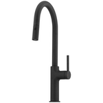 Oliveri Vilo Pull Out Goose Neck Mixer Tap Black Granite VT2425-ST-BL hero image