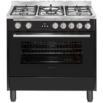 Artusi 90cm Dual Fuel Matte Black Freestanding Oven AFG915B-1 hero image